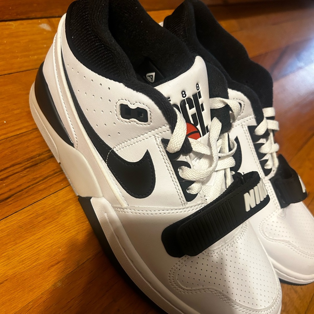 NIKE X BILLIE EILISH ALPHA FORCE WHITE AND BLACK
